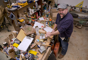 Bill Brown, head carpenter for SU residence halls on main campus, is one of the union workers being shadowed by students in an anthropology class. 