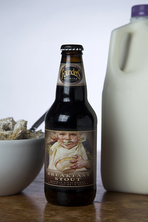 Breakfast Stouts are generally sweet, rich and filling. Founders Breakfast Stout has hints of coffee and bitter chocolate.