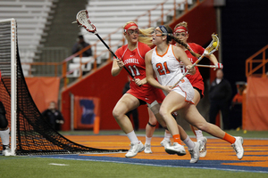 Kayla Treanor broke Syracuse's all-time career goals record on Saturday against Louisville.