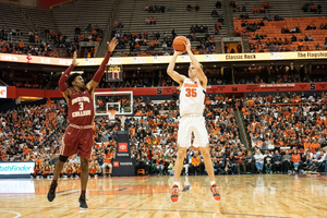 Buddy Boeheim and Syracuse travel to face Boston College on Tuesday night. 