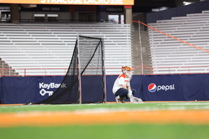 Kimber Hower made three saves in the Orange's win.