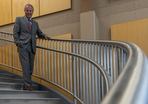 Seaman divides his time between Hinds Hall and Bird Library while interacting with students in his capacity as interim School dean and dean of libraries.